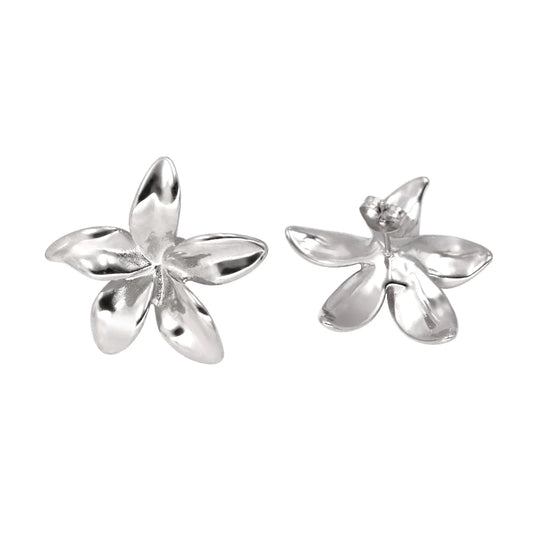 Flora Earrings in Silver